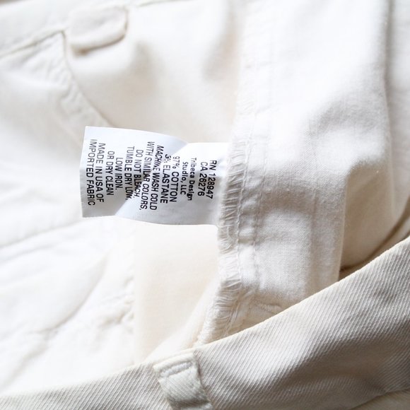 Nili Lotan Montauk Trouser Pants Eggshell Size 4 Straight Leg - Picture 12 of 12